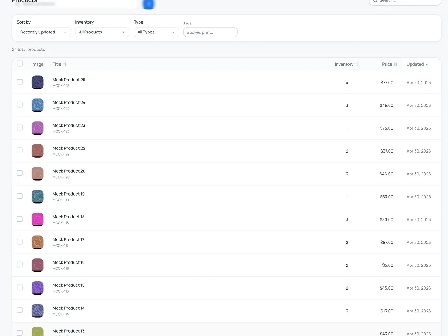 Instica catalog import view with a queue of items awaiting review