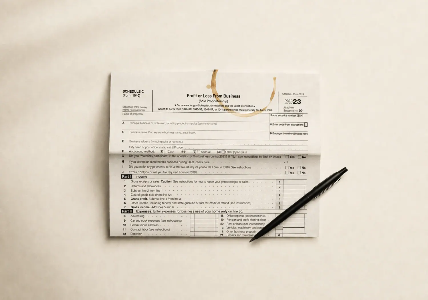 Instica in January - Schedule C export